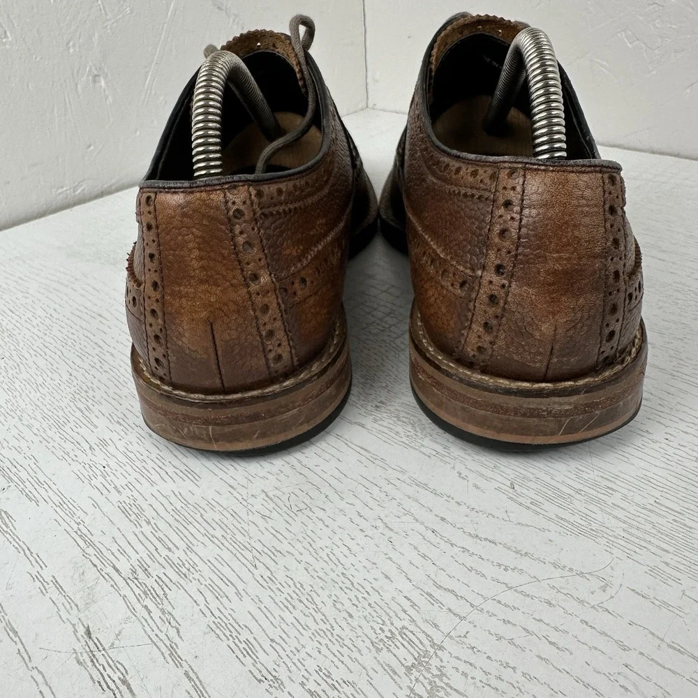 Cole‎ Haan Cambridge Leather Wingtip Brogue Dress Shoes Men's 10 Brown C11064